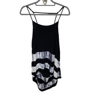 Tank Top Black and White Tie Dye Size Small Flowy Top